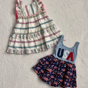 Cat & Jack Striped and USA Themed Dresses